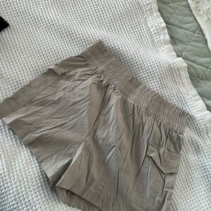 Yogalicious Women's Cargo Shorts in Taupe